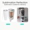 Makerflo 40 oz Glitter Shimmer Sublimation Blank Tumbler with Lid and Straw | Craft-Ready for DIY Gifts & Personalization (Sublimation, Epoxy, UV DTF, Vinyl, and Laser Engraving)